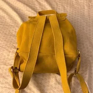 Portland Leather Goods. Bucket Backpack in Hello Yellow. NWT ? Drumroll, please! ? We main image 4